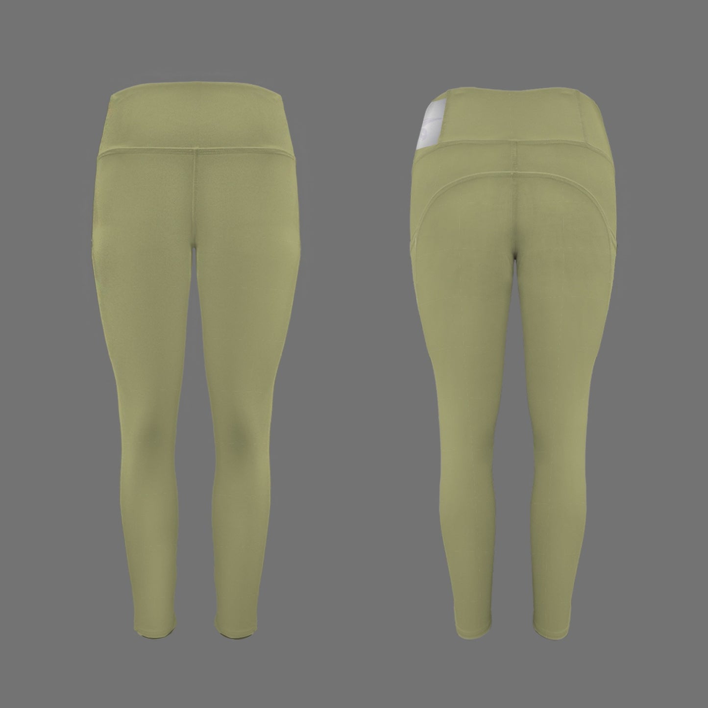 Olive Leggings - Smooth Landing Logo