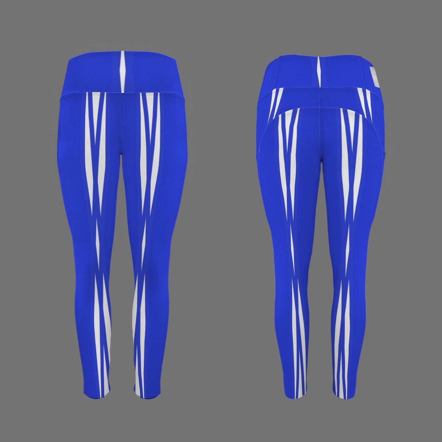 Blue and white 2 - Leggings