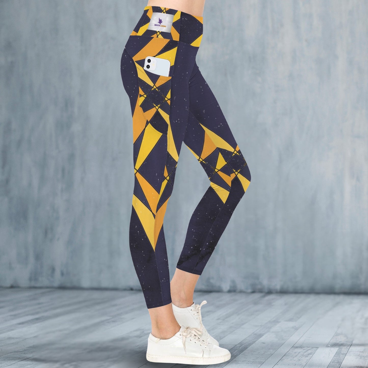 X Marks the Spot Eggplant /Gold - Leggings