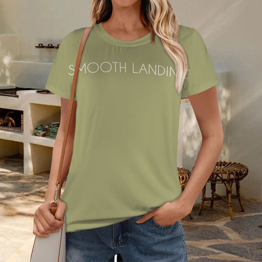 Valmarie Deep Olive Solid Tee Shirt