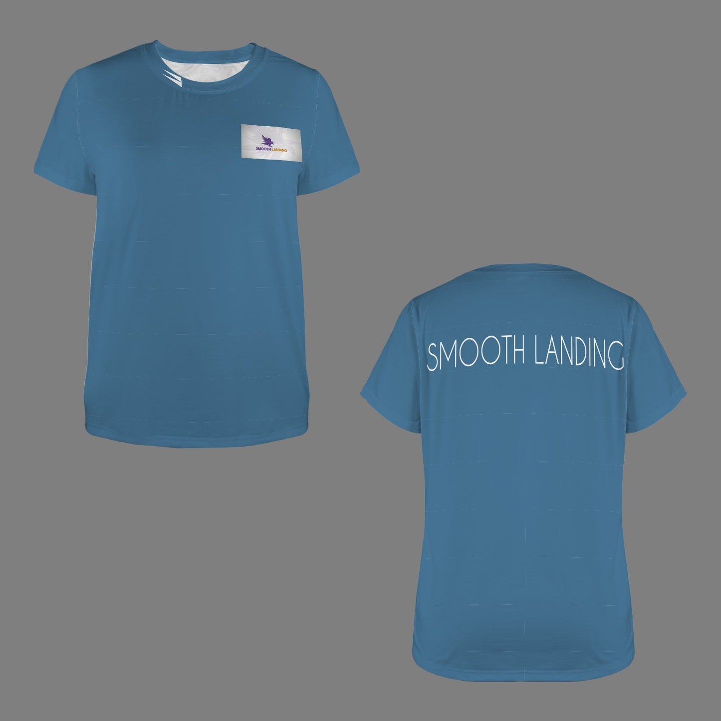Teal Tee Shirt - Smooth Landing Logo