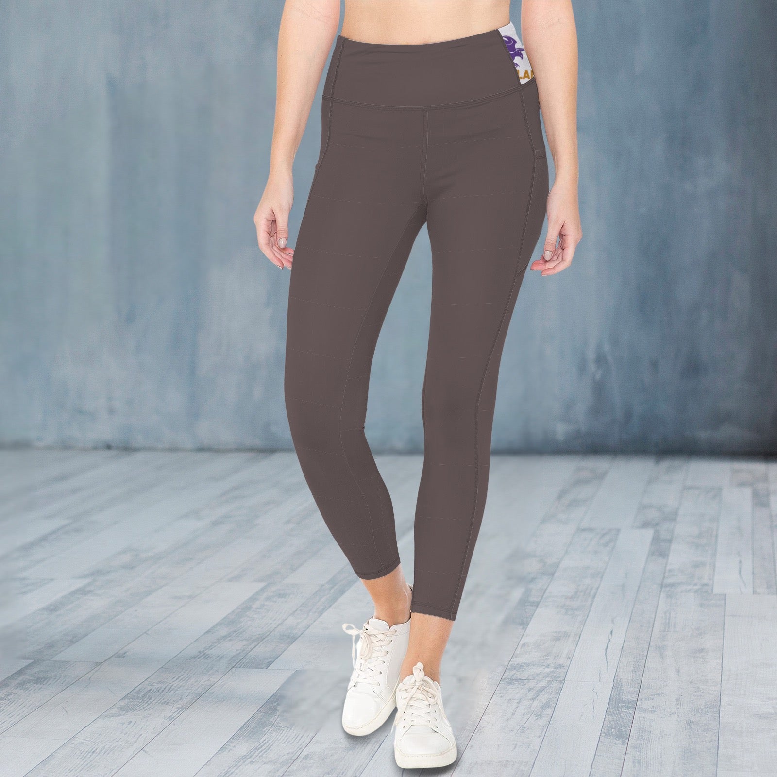 Burgundy - SL Logo - Leggings