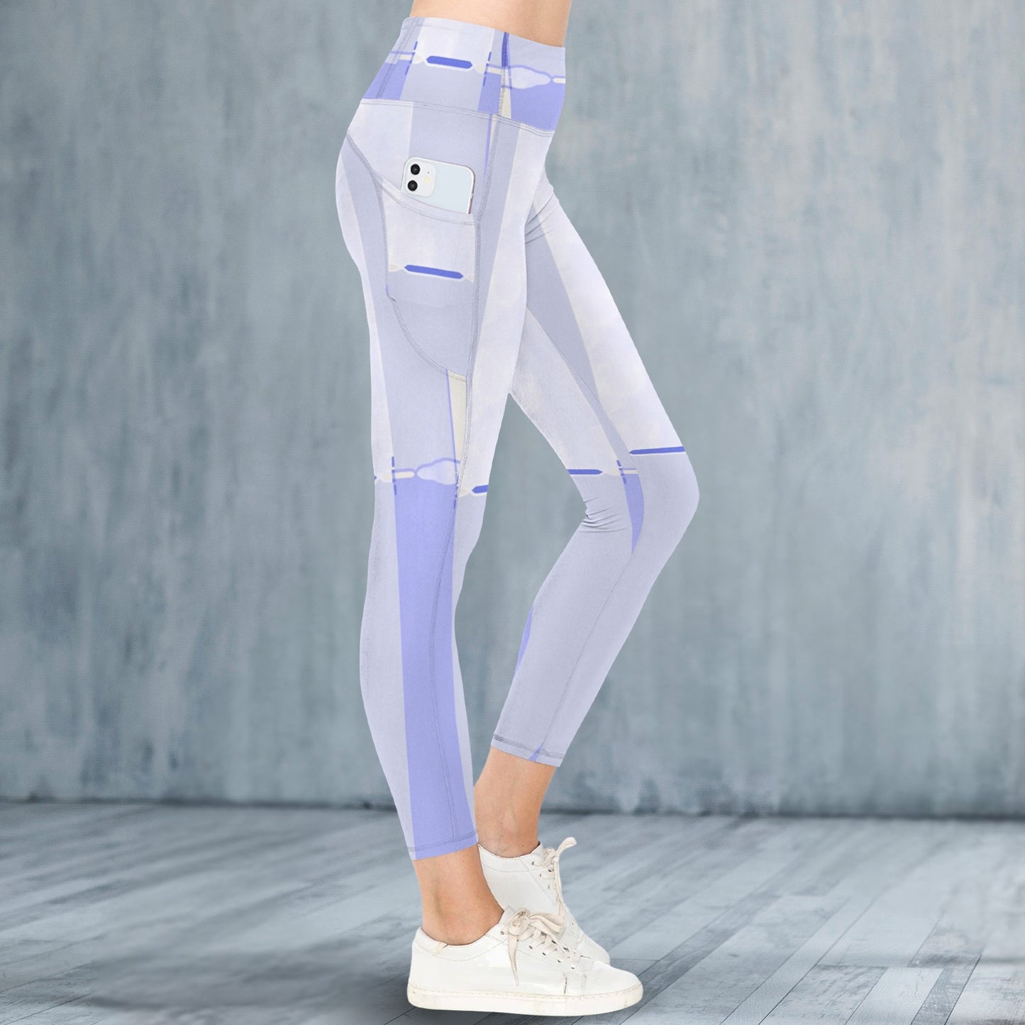 Blue Stripes - Leggings