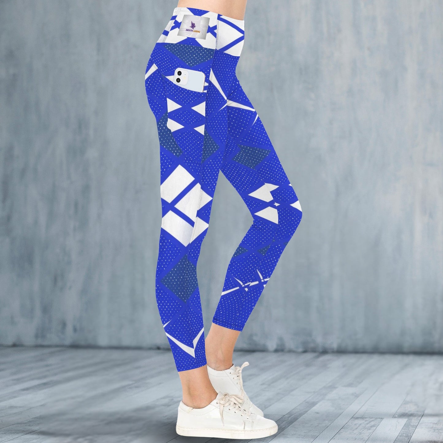Blue and white Mist - Leggings