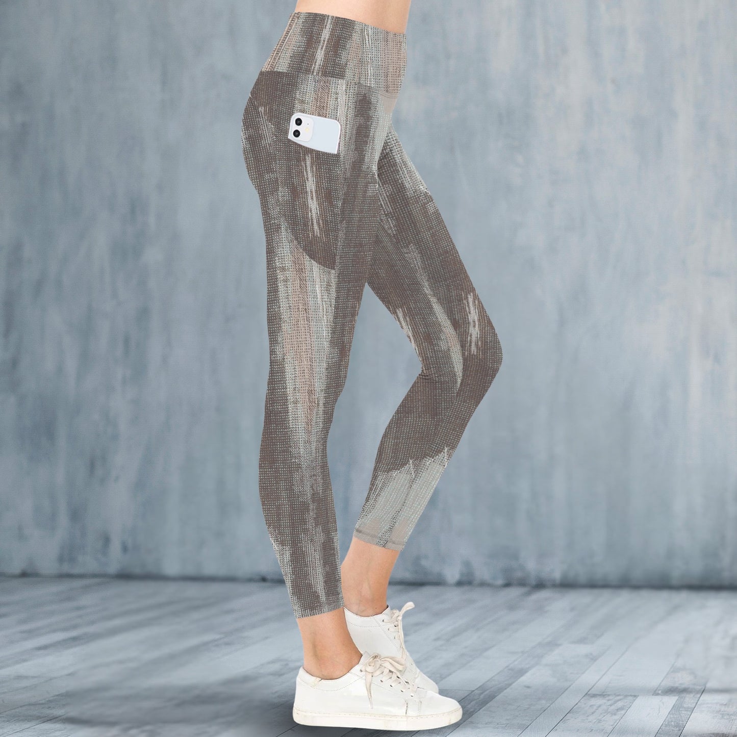 MochaMadnessWhiteFlood - leggings