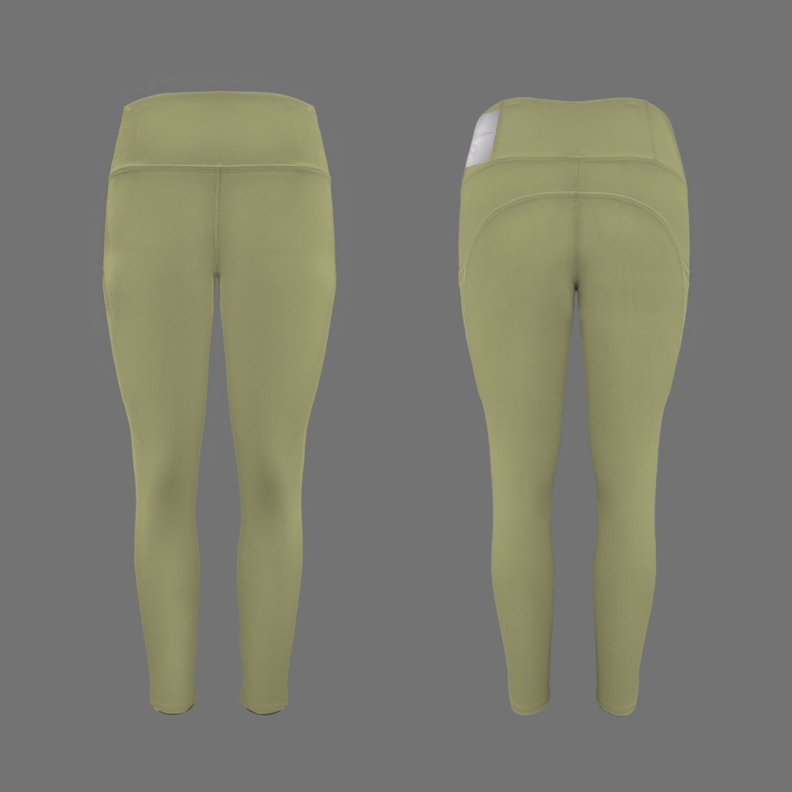Olive Leggings - Smooth Landing Logo