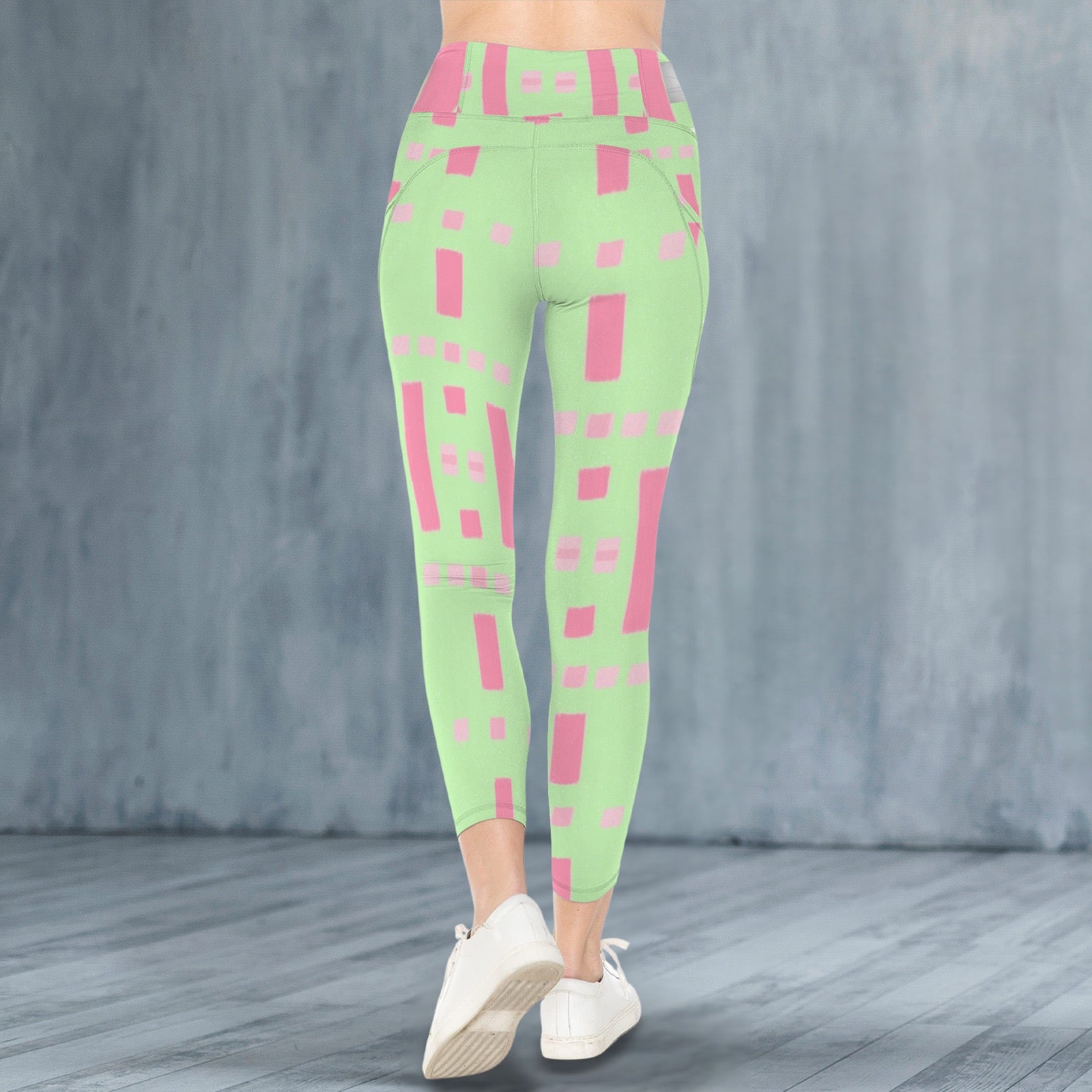 Pink and Green Tok 2 - Leggings