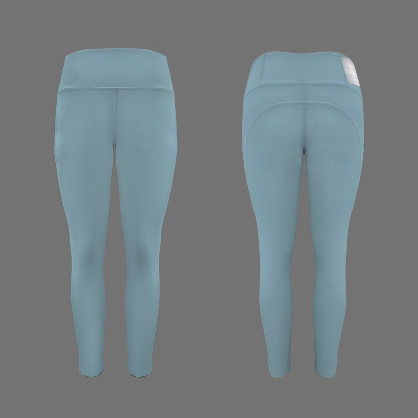 Teal Smooth Landing Logo Leggings