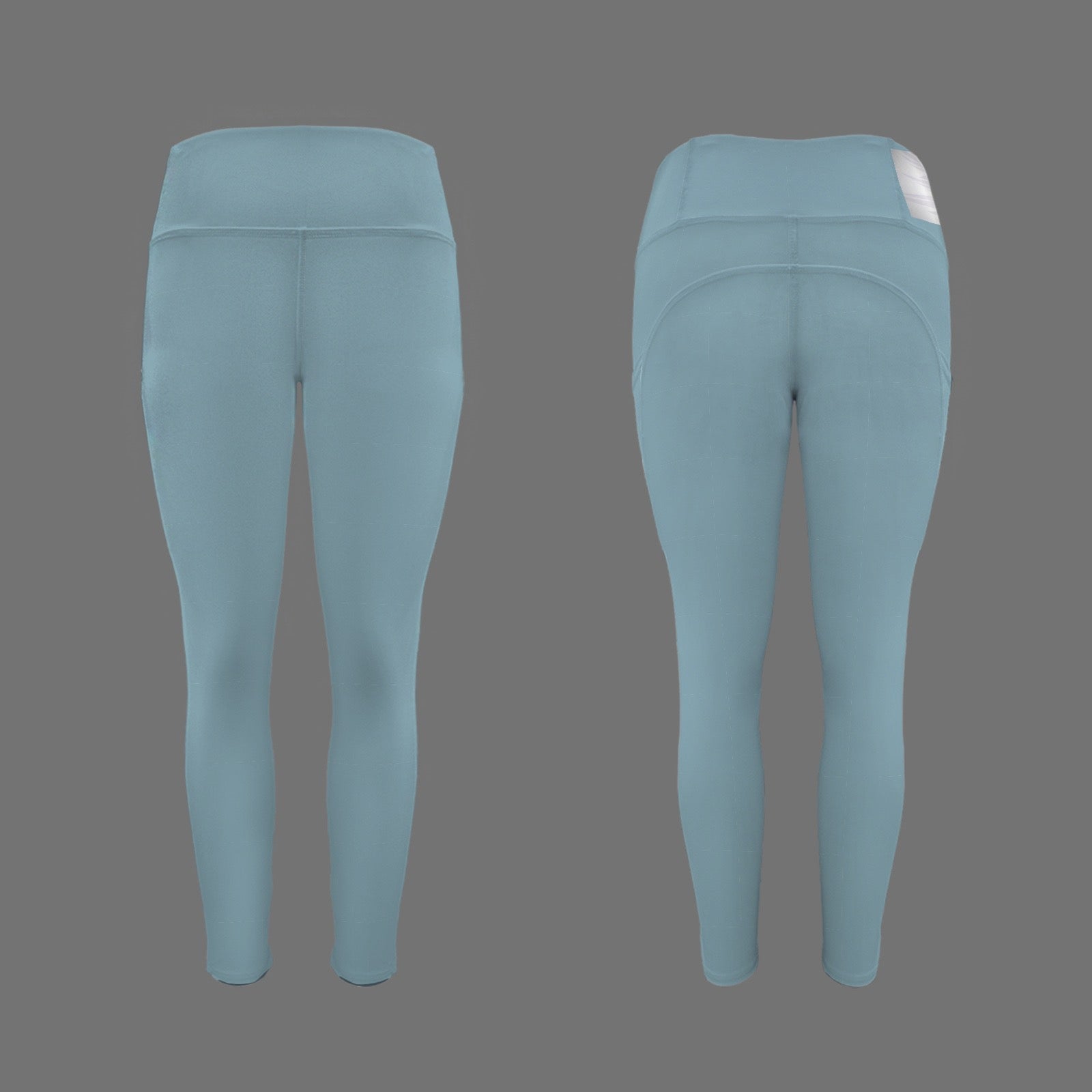 Teal Smooth Landing Logo Leggings