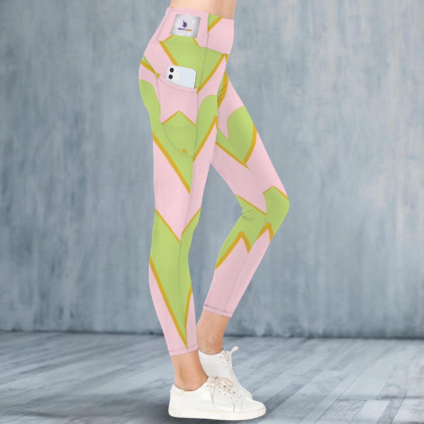 Pink and Green Tent - Leggings