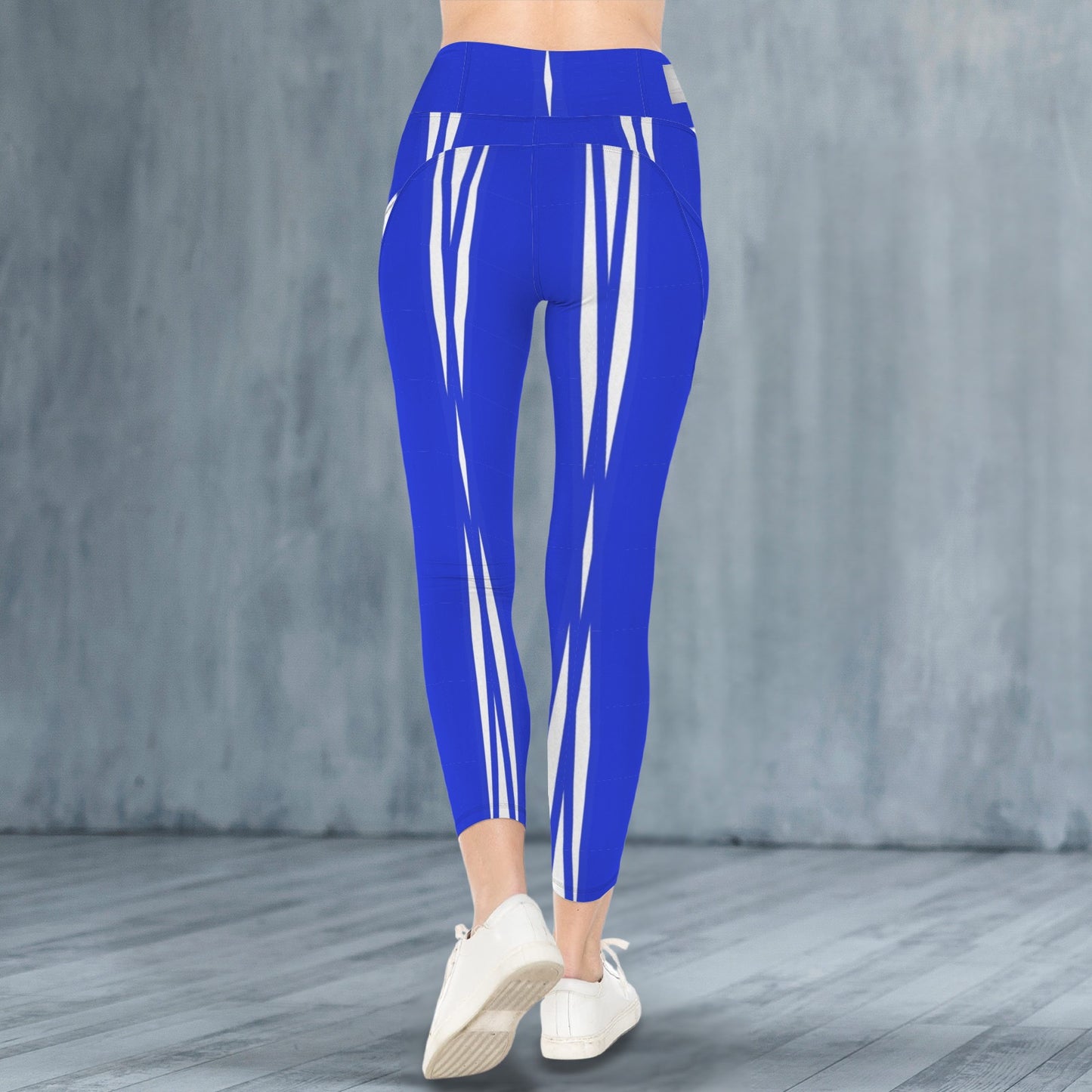 Blue and white 2 - Leggings