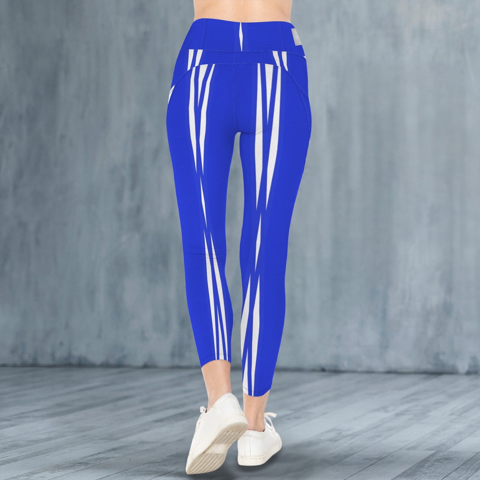 Blue and white 2 - Leggings