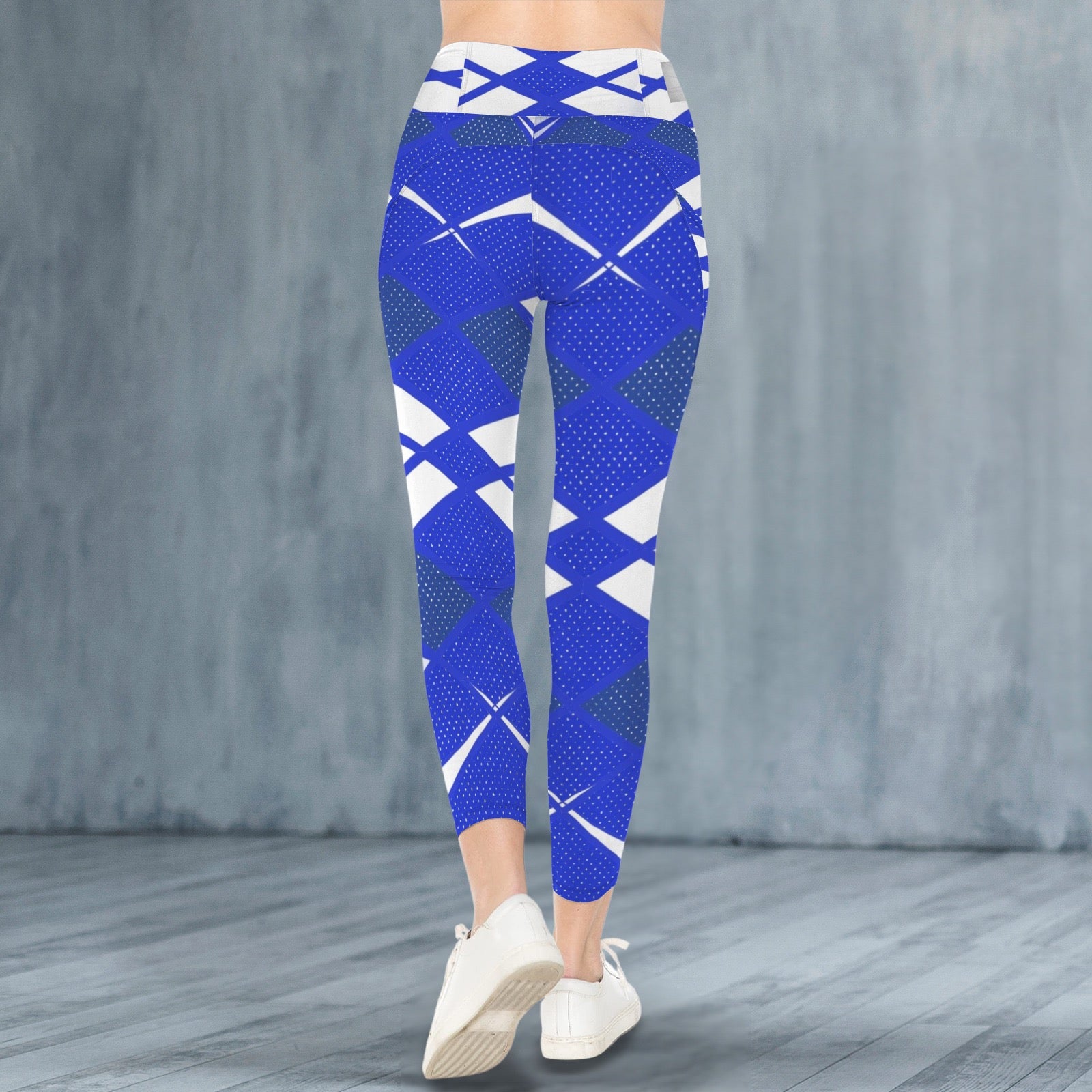 Blue and white Mist - Leggings