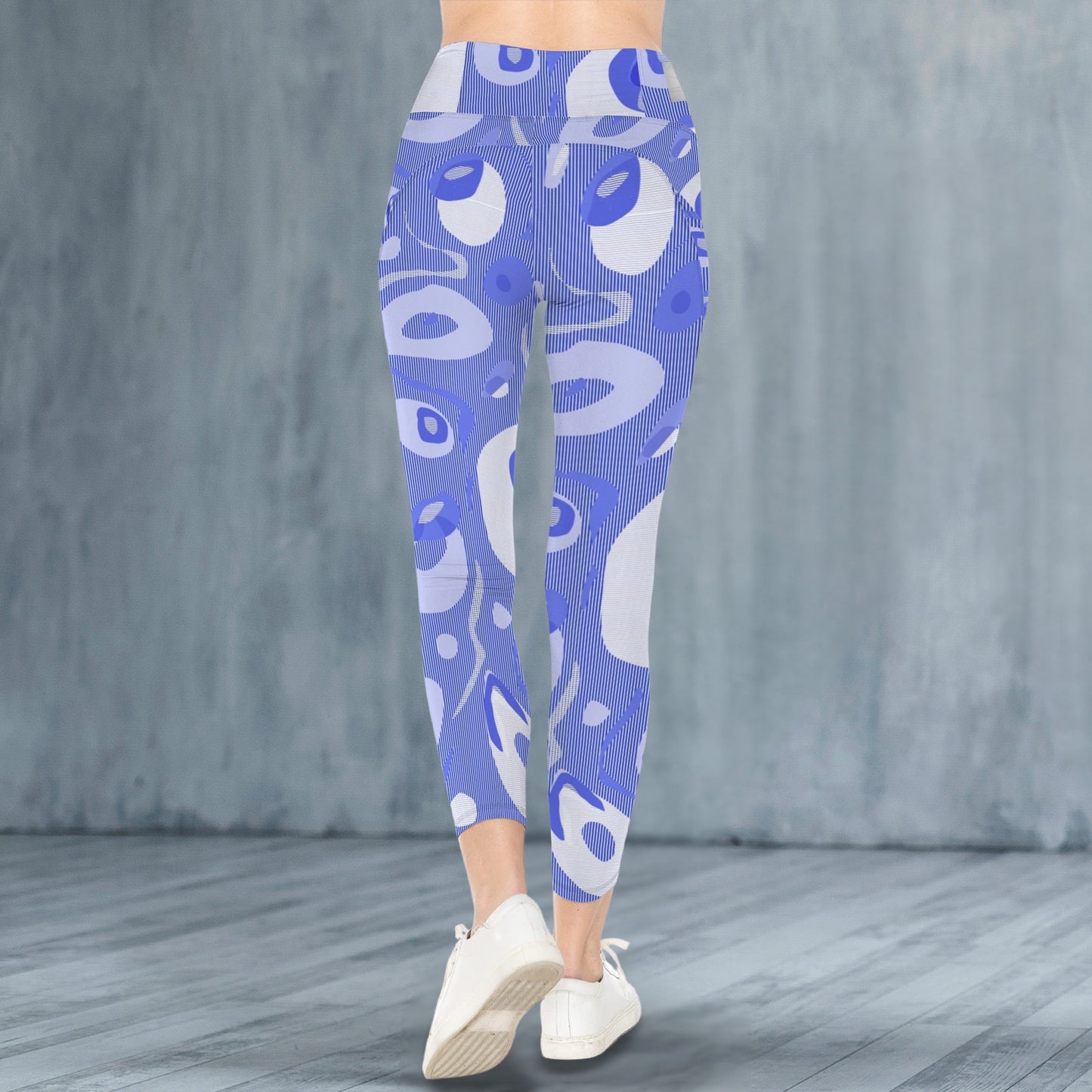 Blue Circles - Leggings