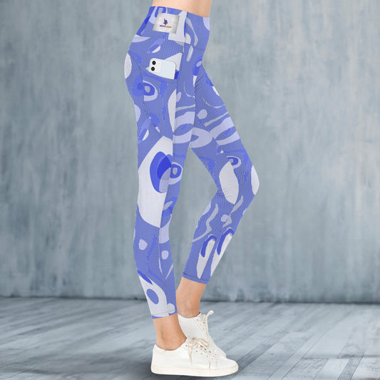 Blue Circles - Leggings