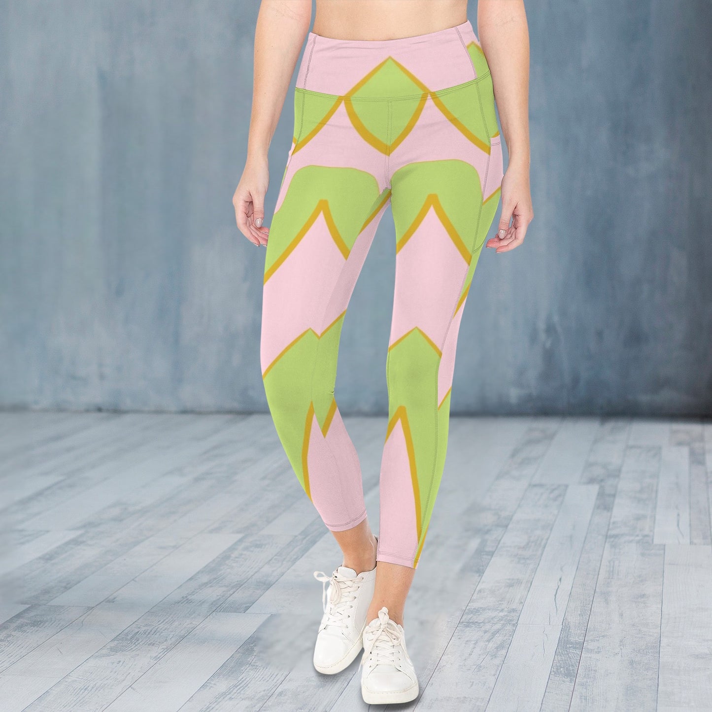 Pink and Green Tent - Leggings