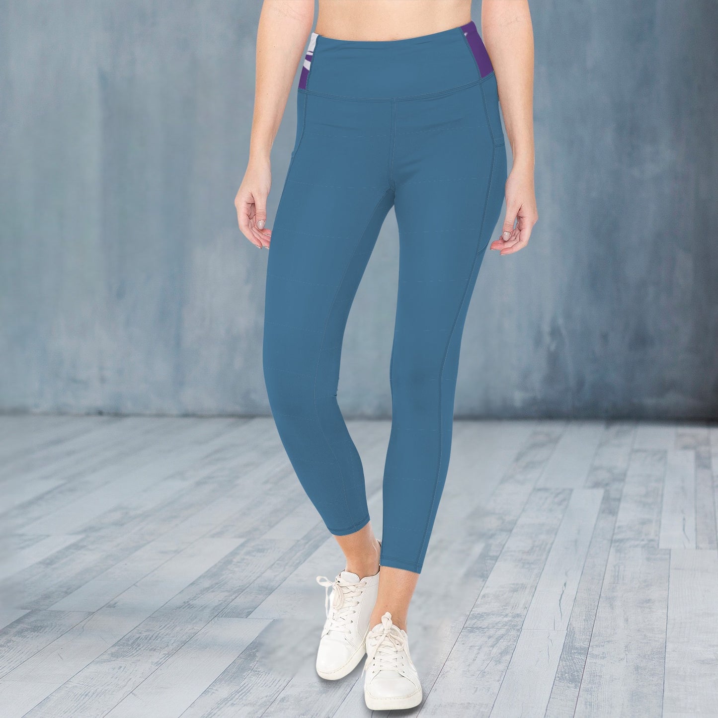 Teal - Smooth Landing Logo Leggings