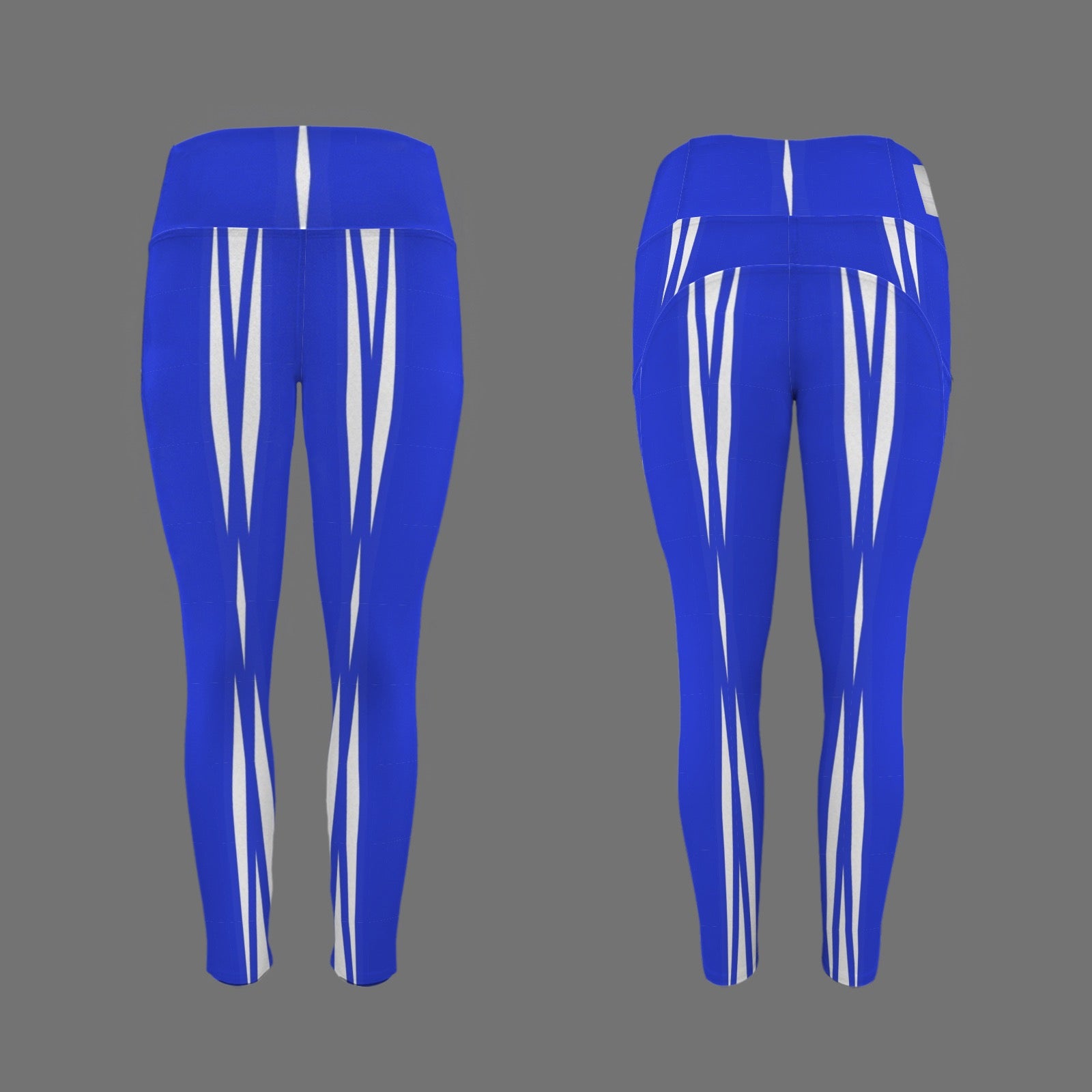 Blue and white 2 - Leggings