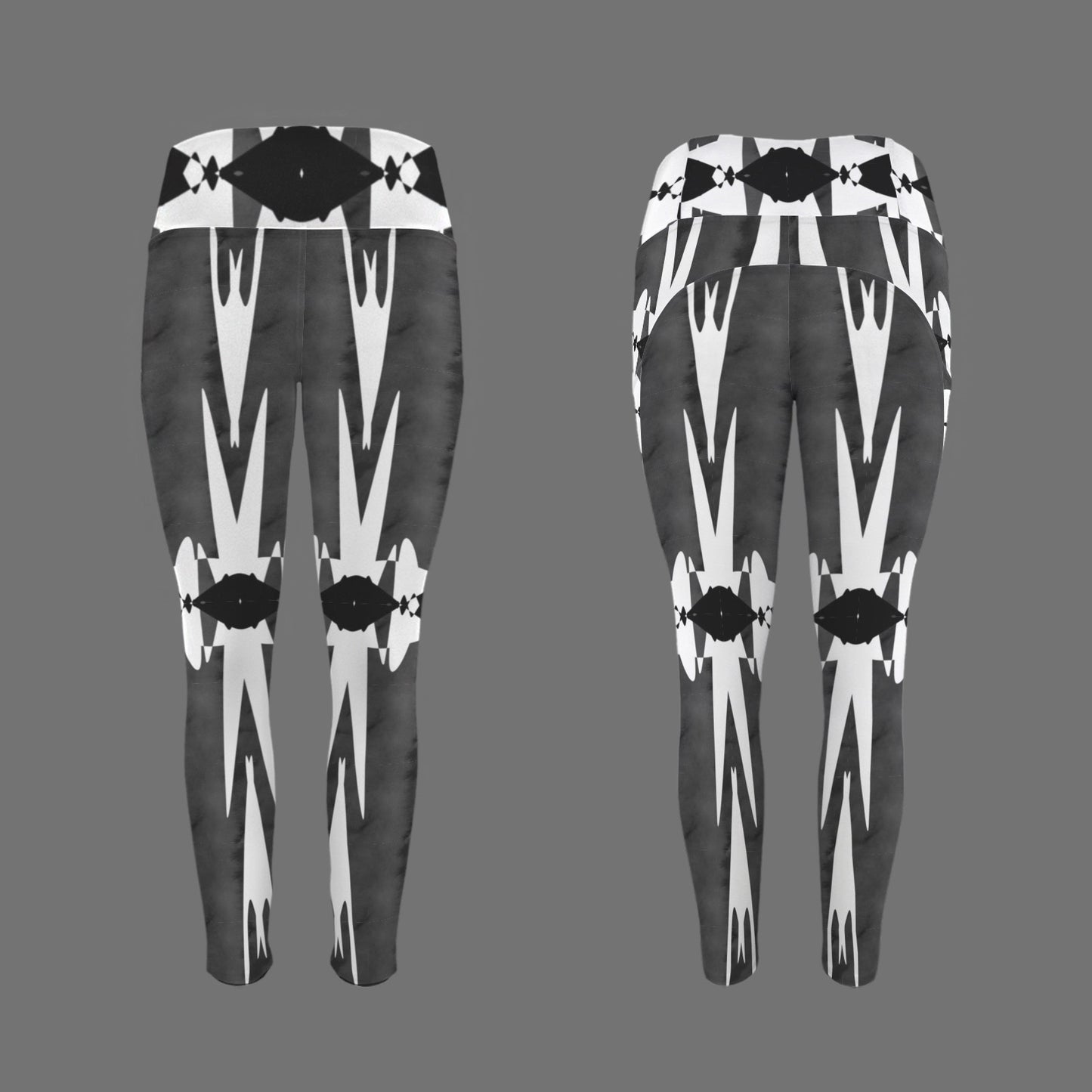 Black and White Strong - Leggings