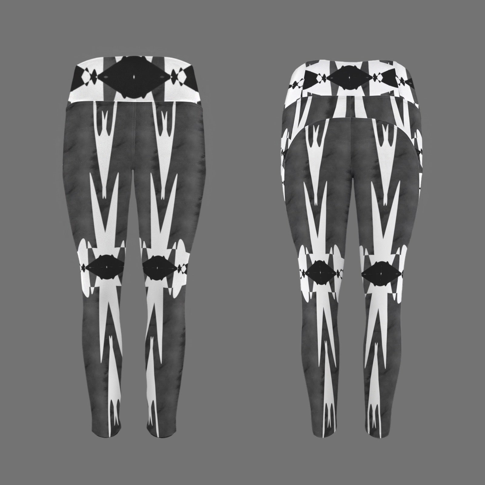 Black and White Strong - Leggings