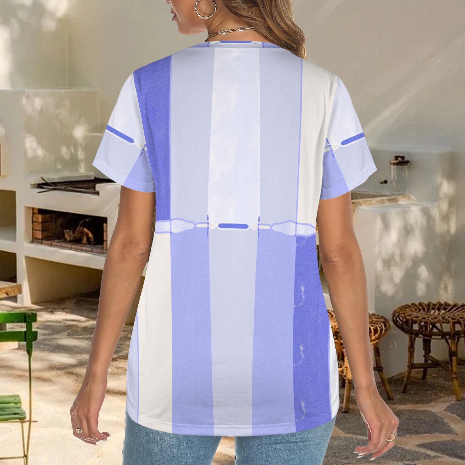 Blue Stripes - Tee shirt