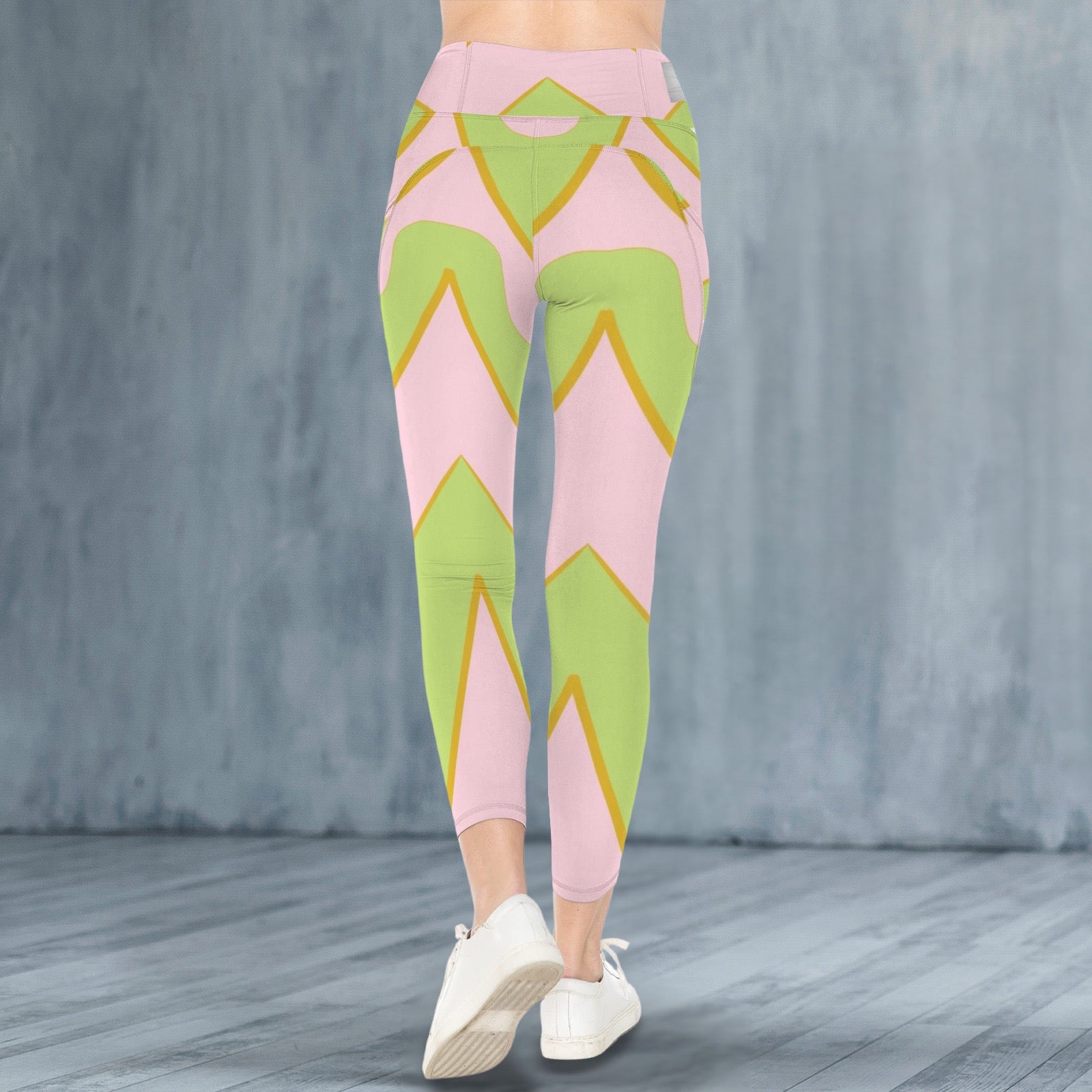 Pink and Green Tent - Leggings