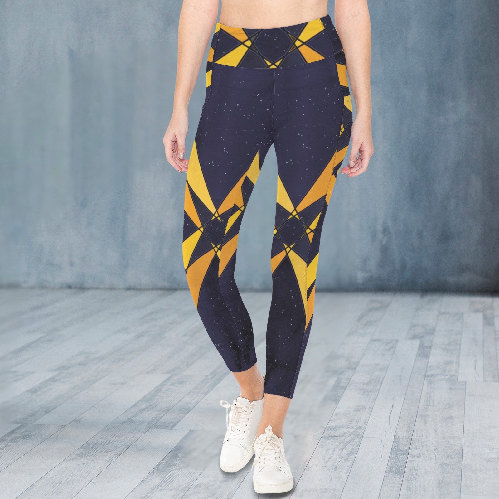 X Marks the Spot Eggplant /Gold - Leggings