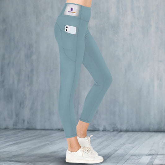 Teal Smooth Landing Logo Leggings