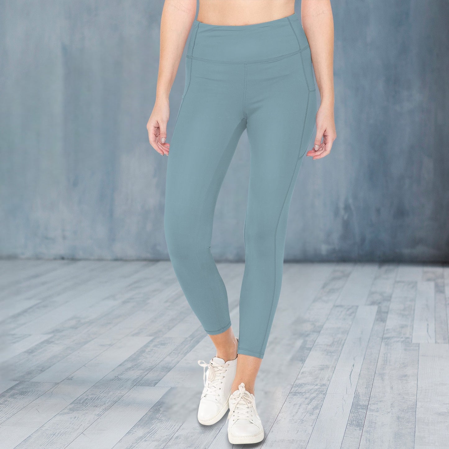 Teal Smooth Landing Logo Leggings