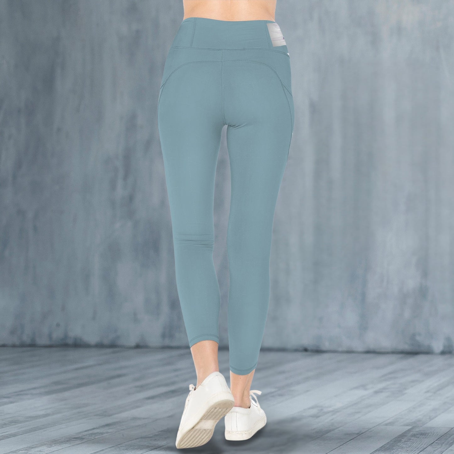 Teal Smooth Landing Logo Leggings