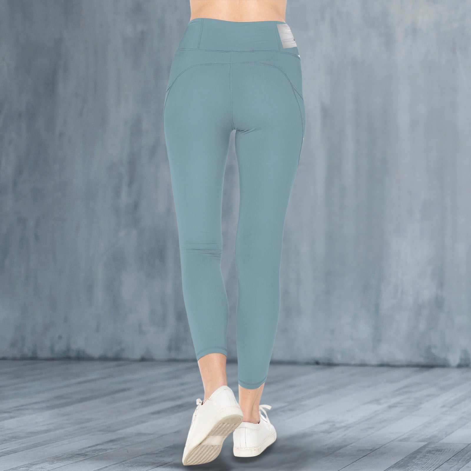 Teal Smooth Landing Logo Leggings