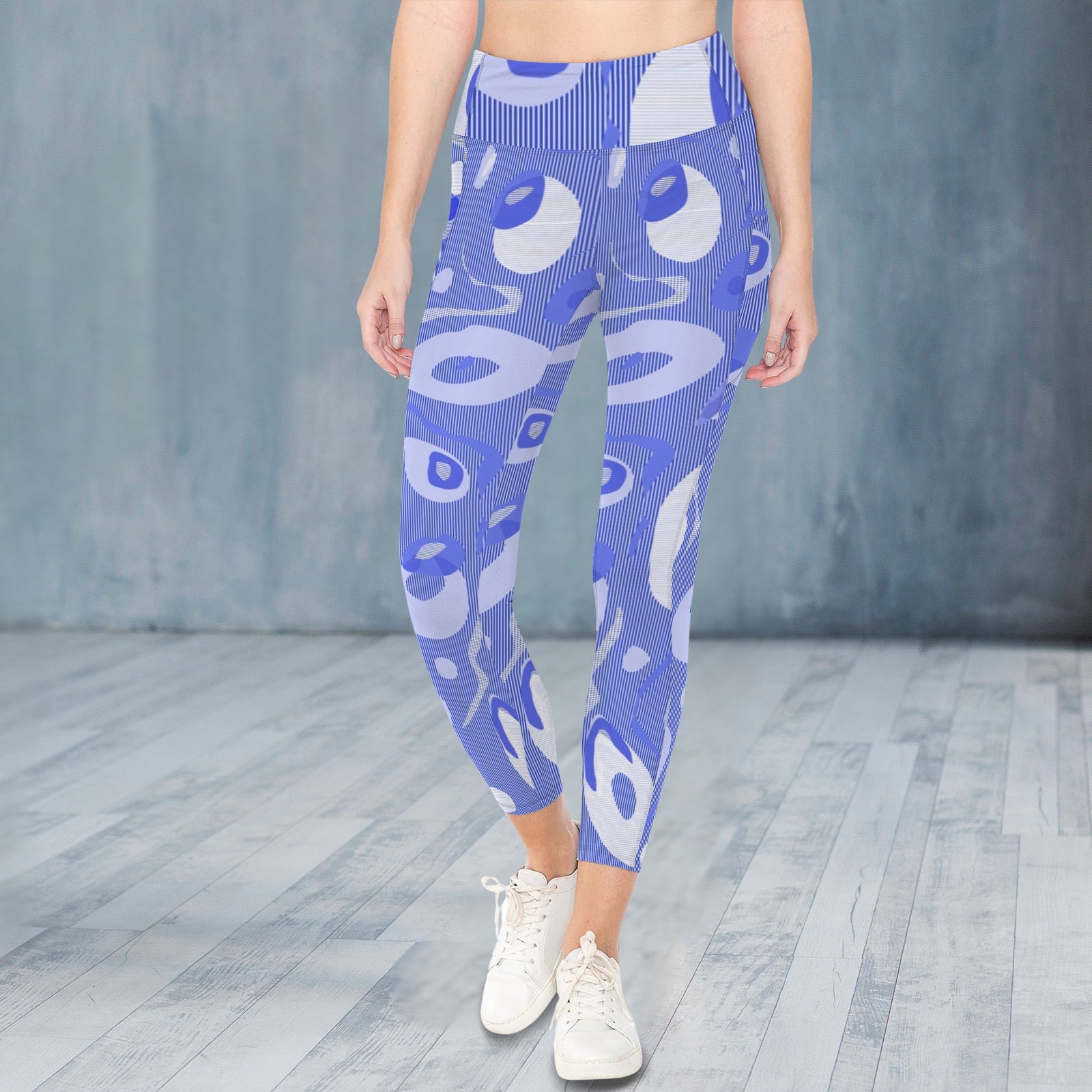 Blue Circles - Leggings