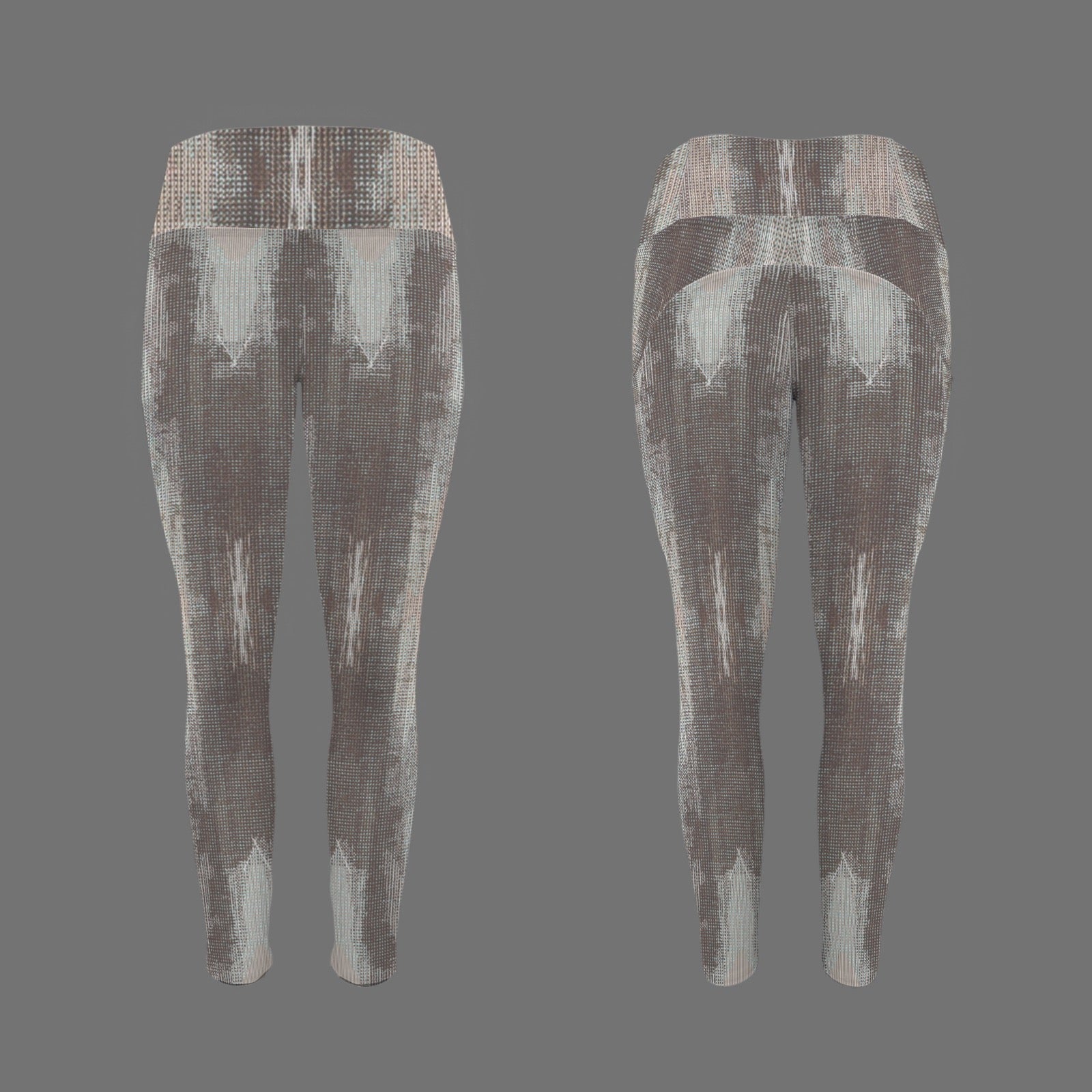 MochaMadnessWhiteFlood - leggings