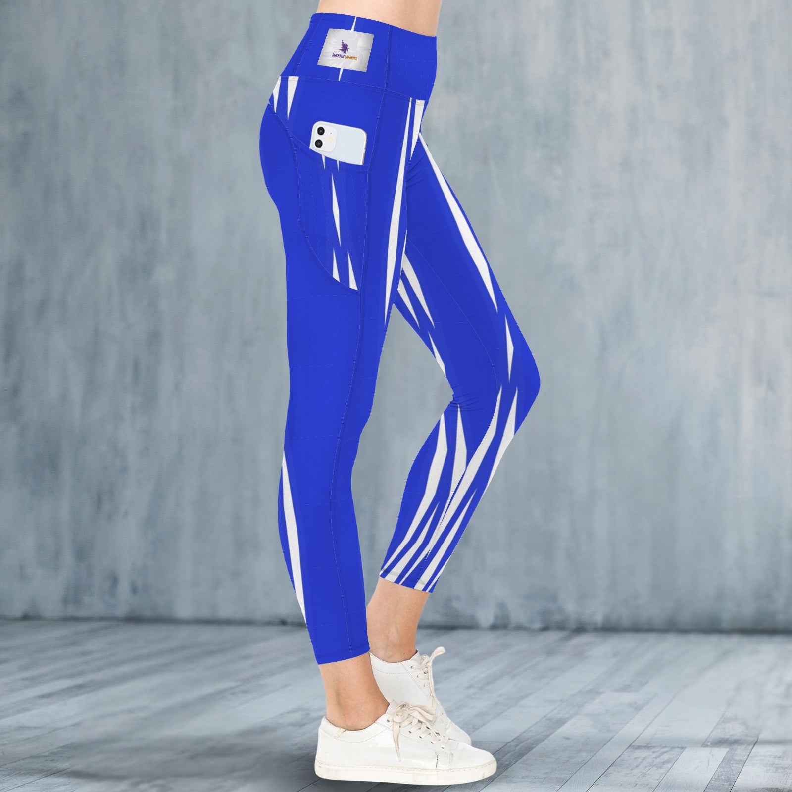 Blue and white 2 - Leggings