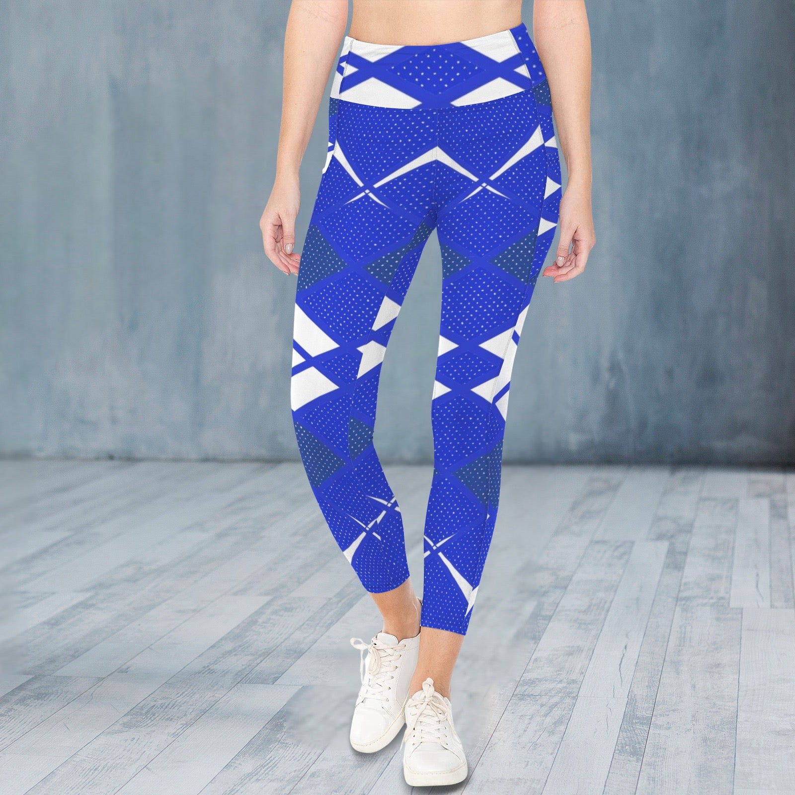 Blue and white Mist - Leggings