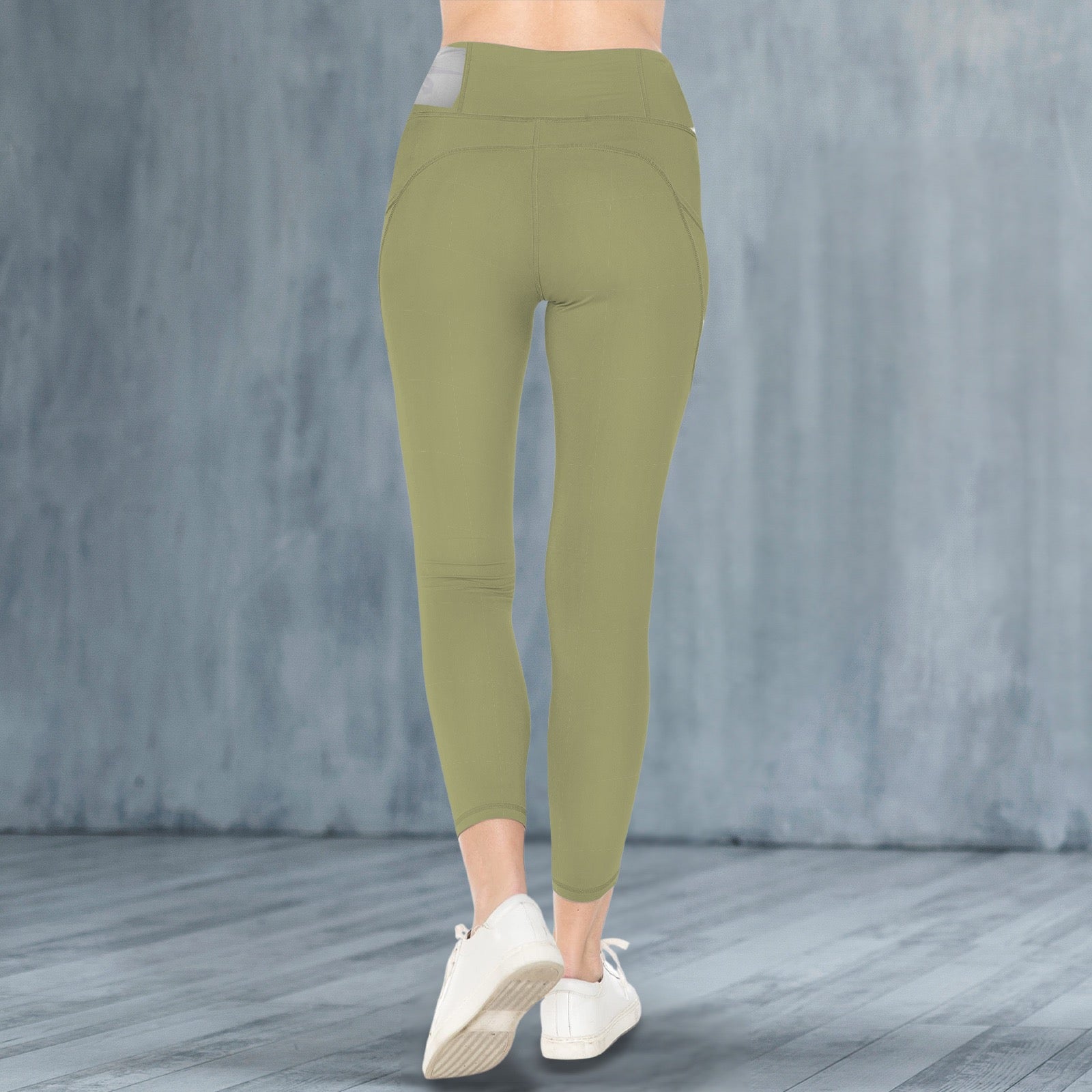 Olive Leggings - Smooth Landing Logo