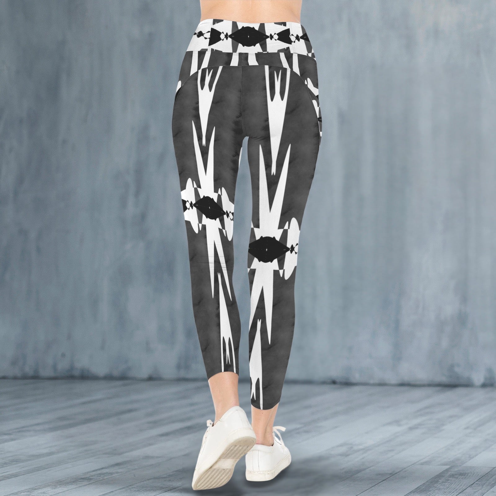 Black and White Strong - Leggings