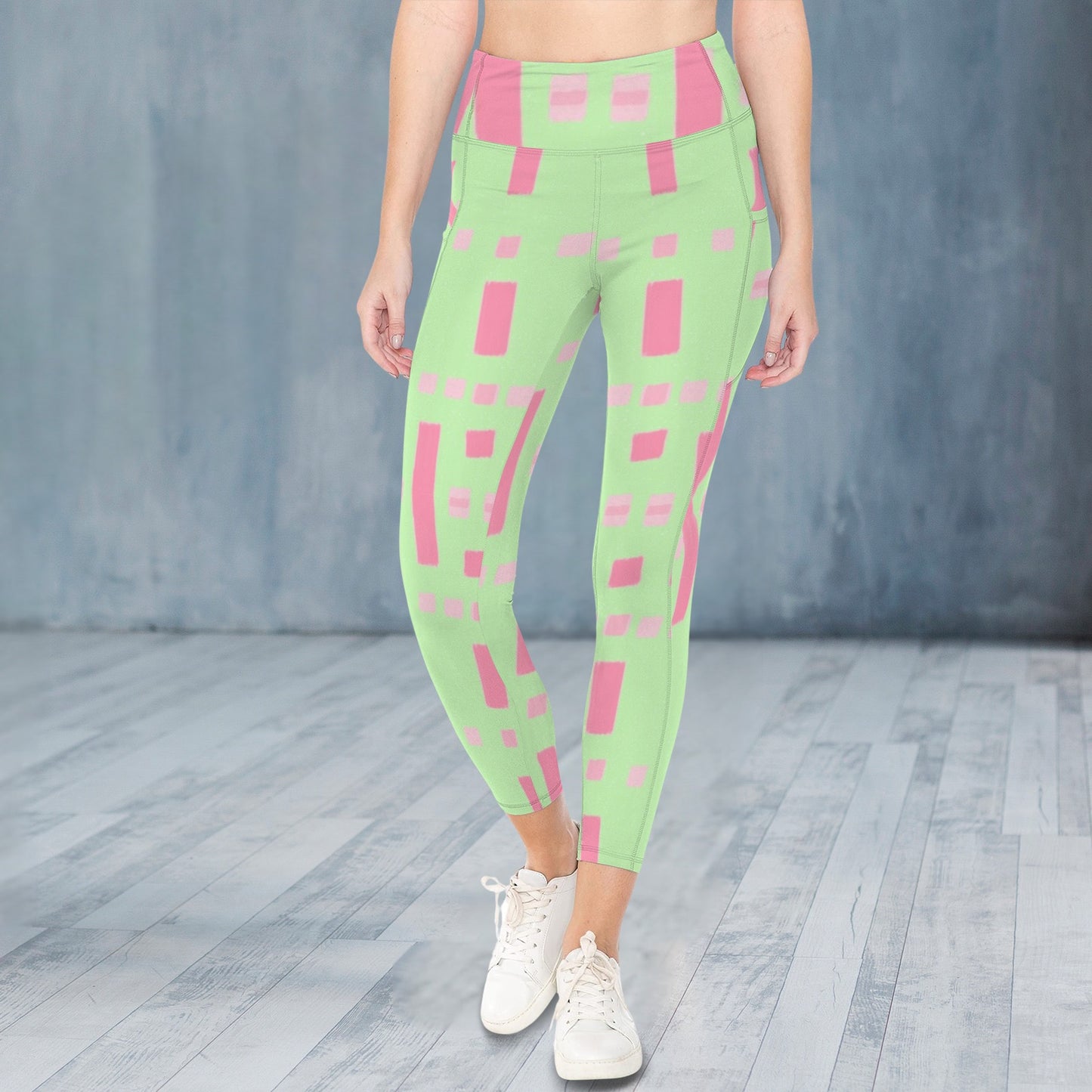 Pink and Green Tok 2 - Leggings