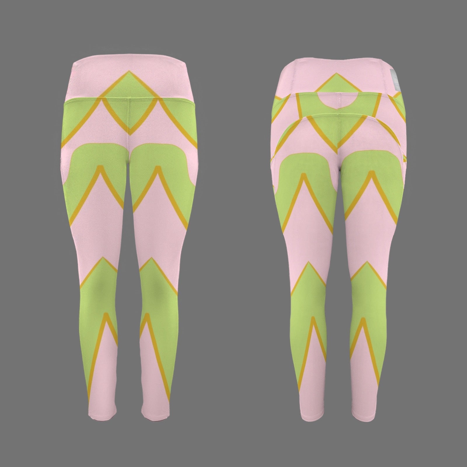 Pink and Green Tent - Leggings