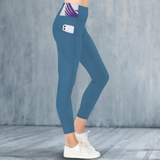 Teal - Smooth Landing Logo Leggings
